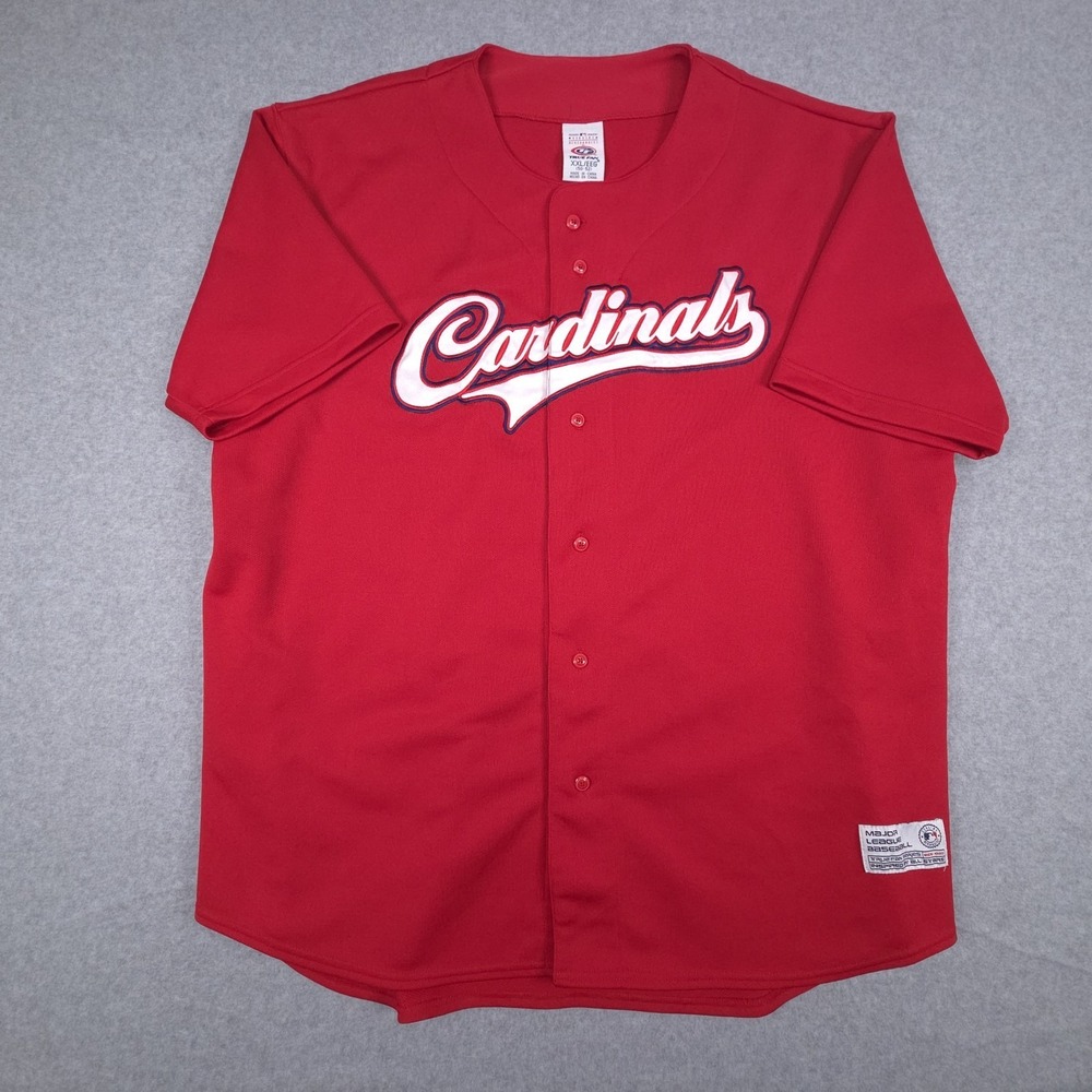 St Louis Cardinals Mens Size XXL Red True Fan Jersey